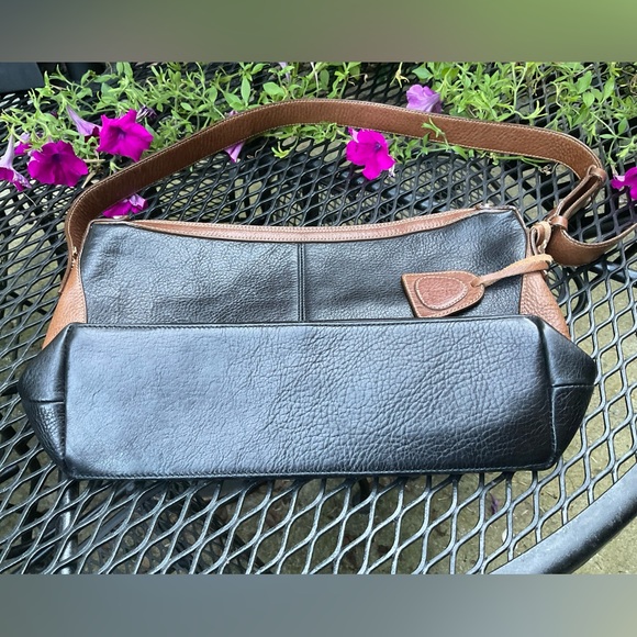 Petusco Made In Spain Black & Brown Gold Lining Genuine Leather Bag! - Picture 4 of 16